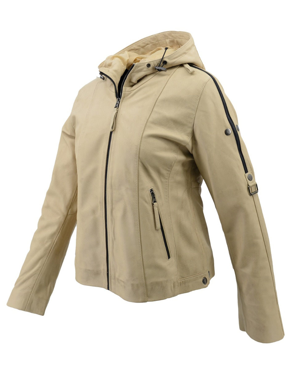 ΔΕΡΜΑΤΙΝΟ ΓΥΝΑΙΚΕΙΟ ΜΠΟΥΦΑΝ ΚΩΔΙΚΟΣ: 49-W-F-6 (BEIGE) - Image 5