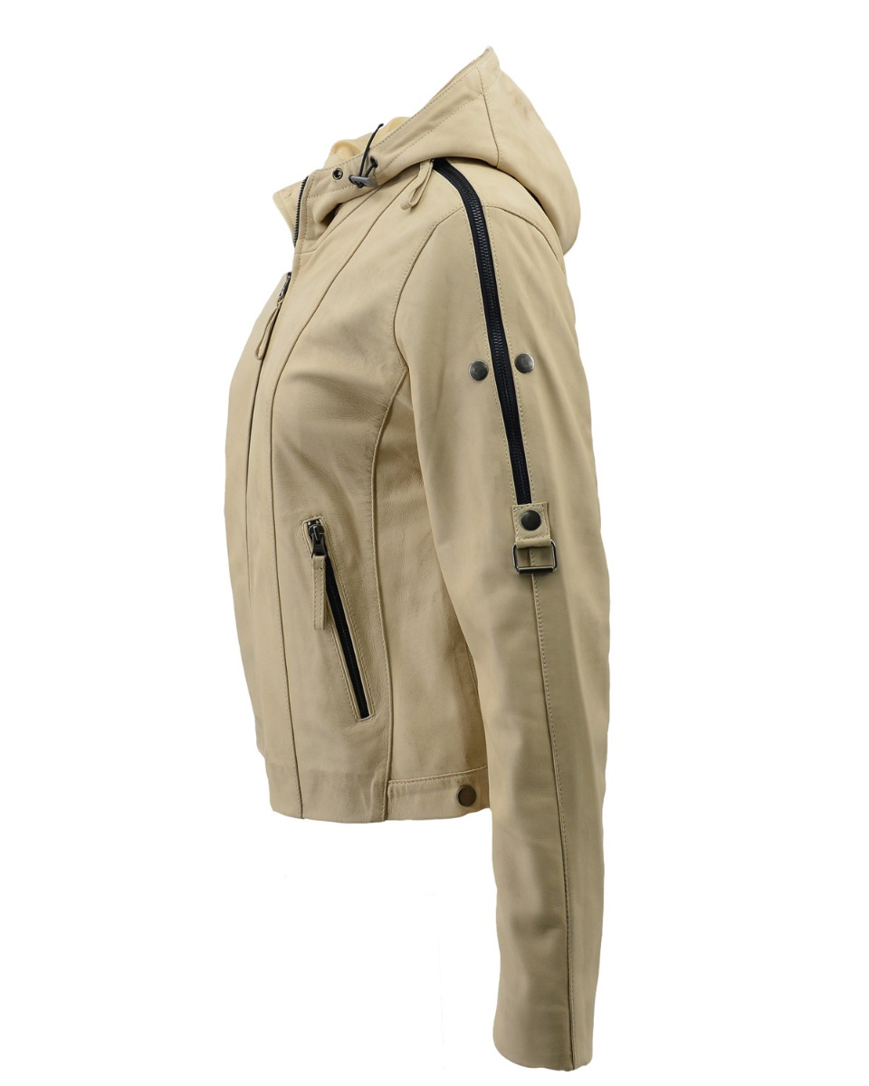 ΔΕΡΜΑΤΙΝΟ ΓΥΝΑΙΚΕΙΟ ΜΠΟΥΦΑΝ ΚΩΔΙΚΟΣ: 49-W-F-6 (BEIGE) - Image 7