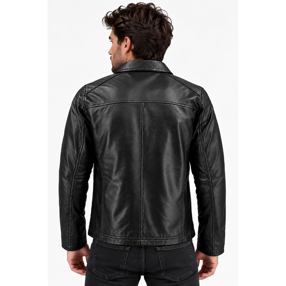 ΔΕΡΜΑΤΙΝΟ ΑΝΔΡΙΚΟ ΜΠΟΥΦΑΝ ΚΩΔΙΚΟΣ: 08-M-EAMON-E(BLACK) - Image 6