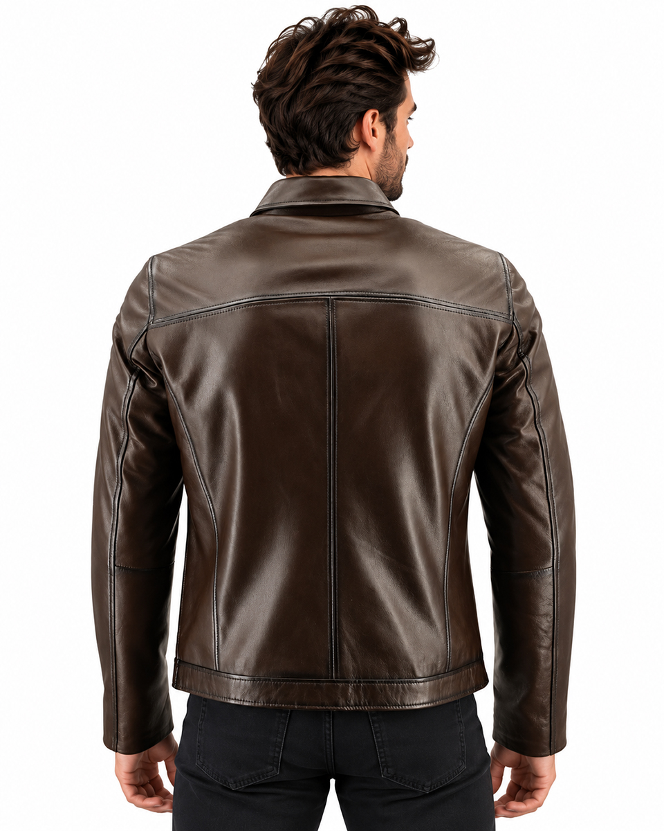 ΔΕΡΜΑΤΙΝΟ ΑΝΔΡΙΚΟ ΜΠΟΥΦΑΝ ΚΩΔΙΚΟΣ: 07-M-G-01 (BROWN JUMBO) - Image 3