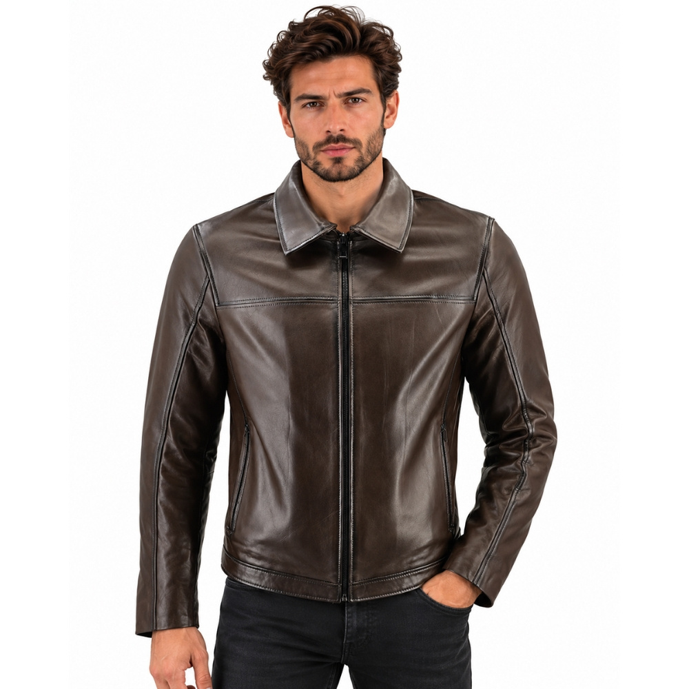 ΔΕΡΜΑΤΙΝΟ ΑΝΔΡΙΚΟ ΜΠΟΥΦΑΝ ΚΩΔΙΚΟΣ: 07-M-G-01(BROWN-ANT KRT)